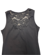 Rubynee Vintage y2k casual o-neck black sleeveless dress