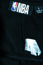 Vintage men black NBA Chicago Bulls logo print drawstring short in L|L9 W34|SKU 6582
