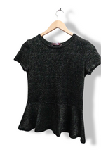 vintage black shortsleeve womens top