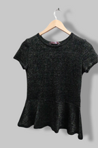 vintage black shortsleeve womens top