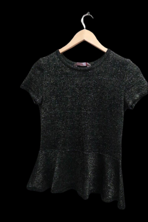 vintage black shortsleeve womens top