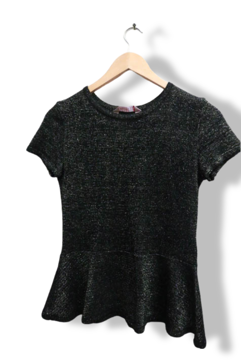 vintage black shortsleeve womens top