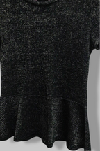 vintage black shortsleeve womens top