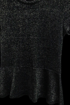 vintage black shortsleeve womens top