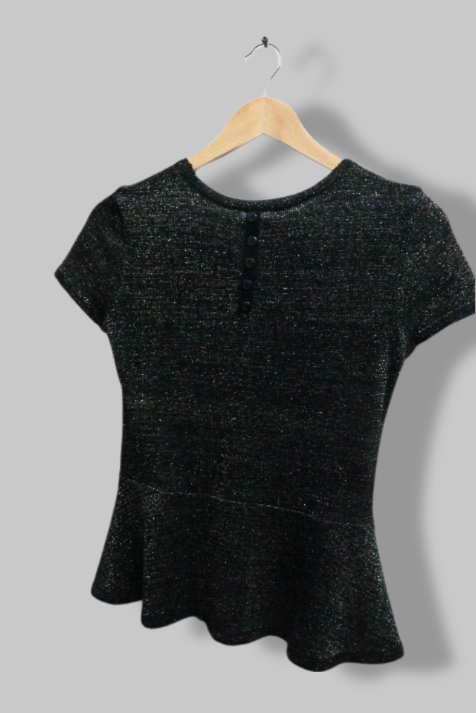 vintage black shortsleeve womens top