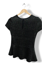 vintage black shortsleeve womens top