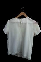 Vintage off white sequin womens top size M