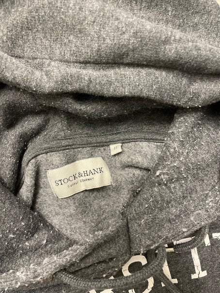Rubynee Vintage y2k stock & hank mens grey hoodie