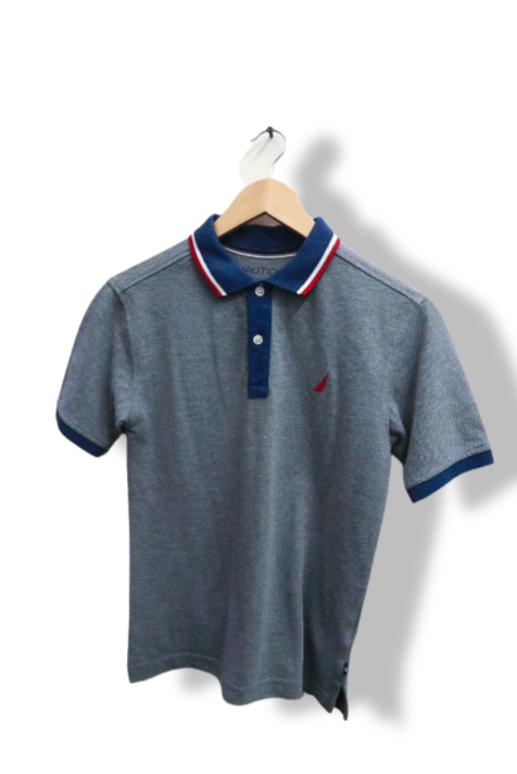 Vintage Nautica grey mens polo shirt size XS