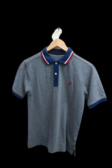 Vintage Nautica grey mens polo shirt size XS