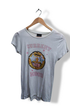 Vintage white current mood graphics small tshirt
