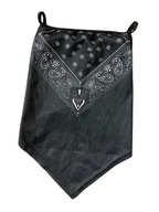 Rubynee Vintage y2k Black Neck Gaiter Face Mask Women Men