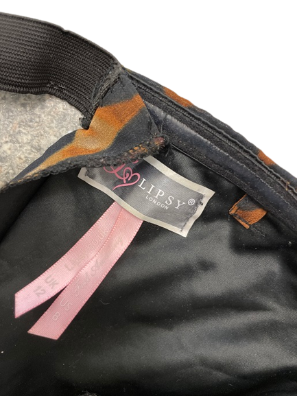 Rubynee Vintage y2k Brown Leopard print Sleeveless women jumpsuit size 8