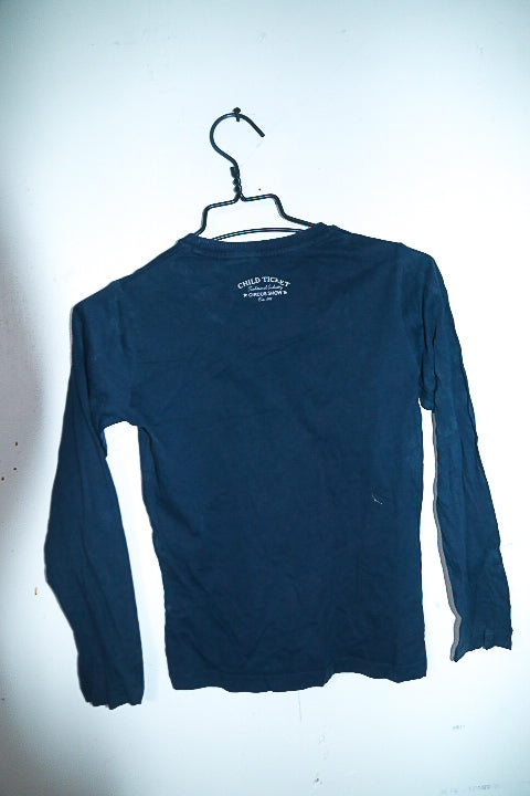 Vintage kids Mayoral Hamburger graphics navy long sleeve tees 14|L26 W18|SKU 6591