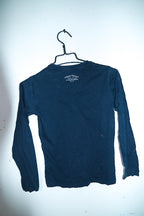 Vintage kids Mayoral Hamburger graphics navy long sleeve tees 14|L26 W18|SKU 6591
