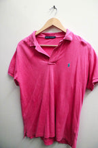 Vintage womens pink polo ralph lauren polo shirt size M