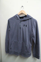 Vintage Under Armour womens fitted grey hoodie size M