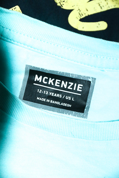 Vintage kids 12-13YRS plain sky blue Mckenzie short sleeve tees |L24 W18|SKU 6598