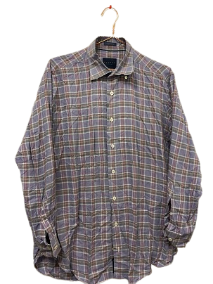 Rubynee Vintage y2k Calder Carmel mens purple checkered shirt size M