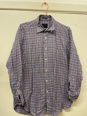 Rubynee Vintage y2k Calder Carmel mens purple checkered shirt size M