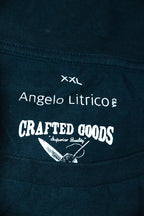 Vintage men Angelo Litrico Jaipur Div graphics black oversize tees in 2XL|L29 W24|SKU 6599
