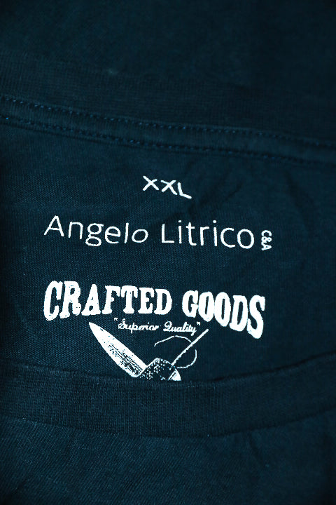 Vintage men Angelo Litrico Jaipur Div graphics black oversize tees in 2XL|L29 W24|SKU 6599