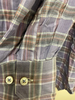 Rubynee Vintage y2k Calder Carmel mens purple checkered shirt size M