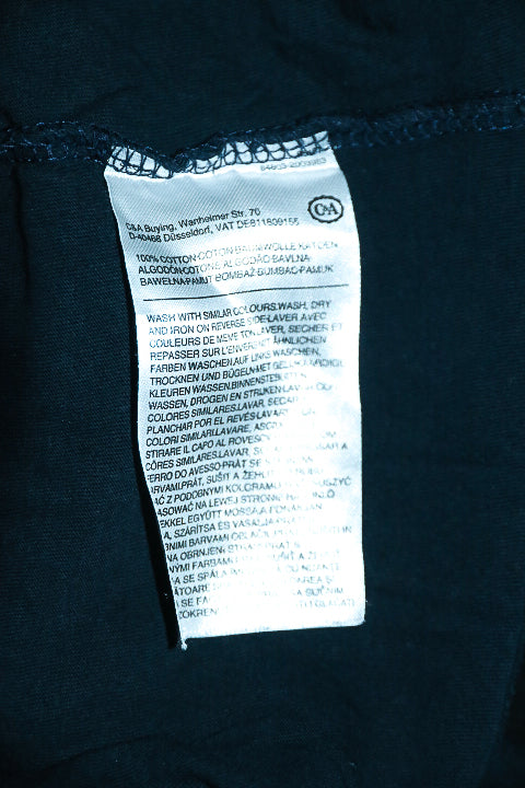 Vintage men Angelo Litrico Jaipur Div graphics black oversize tees in 2XL|L29 W24|SKU 6599