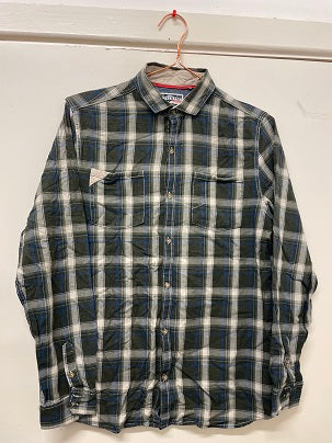 Rubynee Vintage y2k Next authentic regular fit green checkered shirts size M