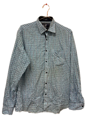 Rubynee Vintage y2k Louis Phillipe long sleeve blue checkered shirts size M