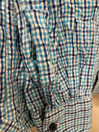 Rubynee Vintage y2k Louis Phillipe long sleeve blue checkered shirts size M