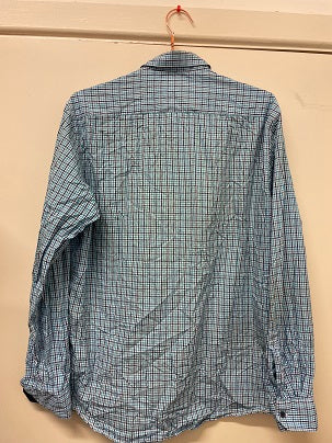 Rubynee Vintage y2k Louis Phillipe long sleeve blue checkered shirts size M
