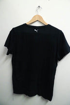 Vintage black puma SS logo Tshirt uk 14