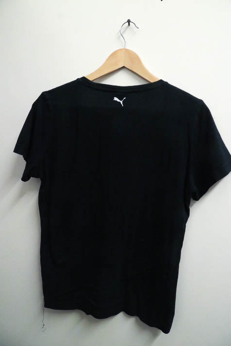Vintage black puma SS logo Tshirt uk 14