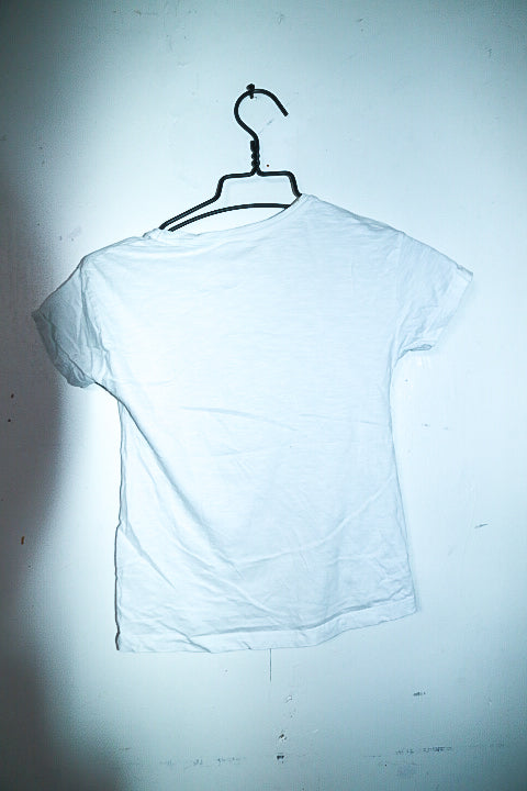 Vintage women St. Patrick clover 3d white summer tees in S|L21 W15|SKU 6602