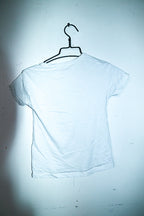 Vintage women St. Patrick clover 3d white summer tees in S|L21 W15|SKU 6602