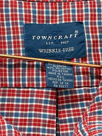 RUBYNEE Vintage y2k towncraft classic fit short sleeve blue and red checkered shirt size XL
