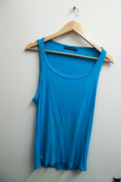 Vintage blue ralph lauren XL tank top