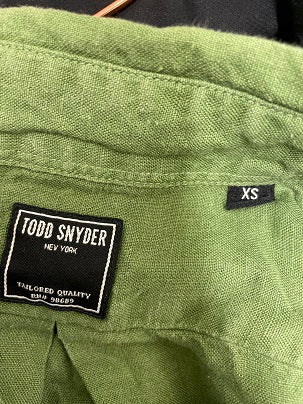 Rubynee Vintage y2k Todd snyder green casual fit shirt size XS