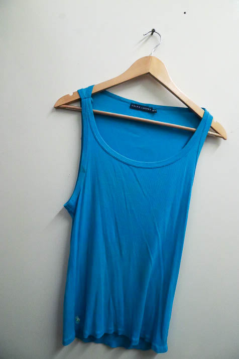 Vintage blue ralph lauren XL tank top