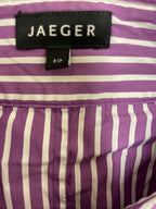 Rubynee Vintage y2k womens jaeger purple stripe shirt size 12
