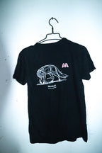Vintage women Belfast Bar Team graphics black short sleeve tees in M|L27 W21|SKU 6608