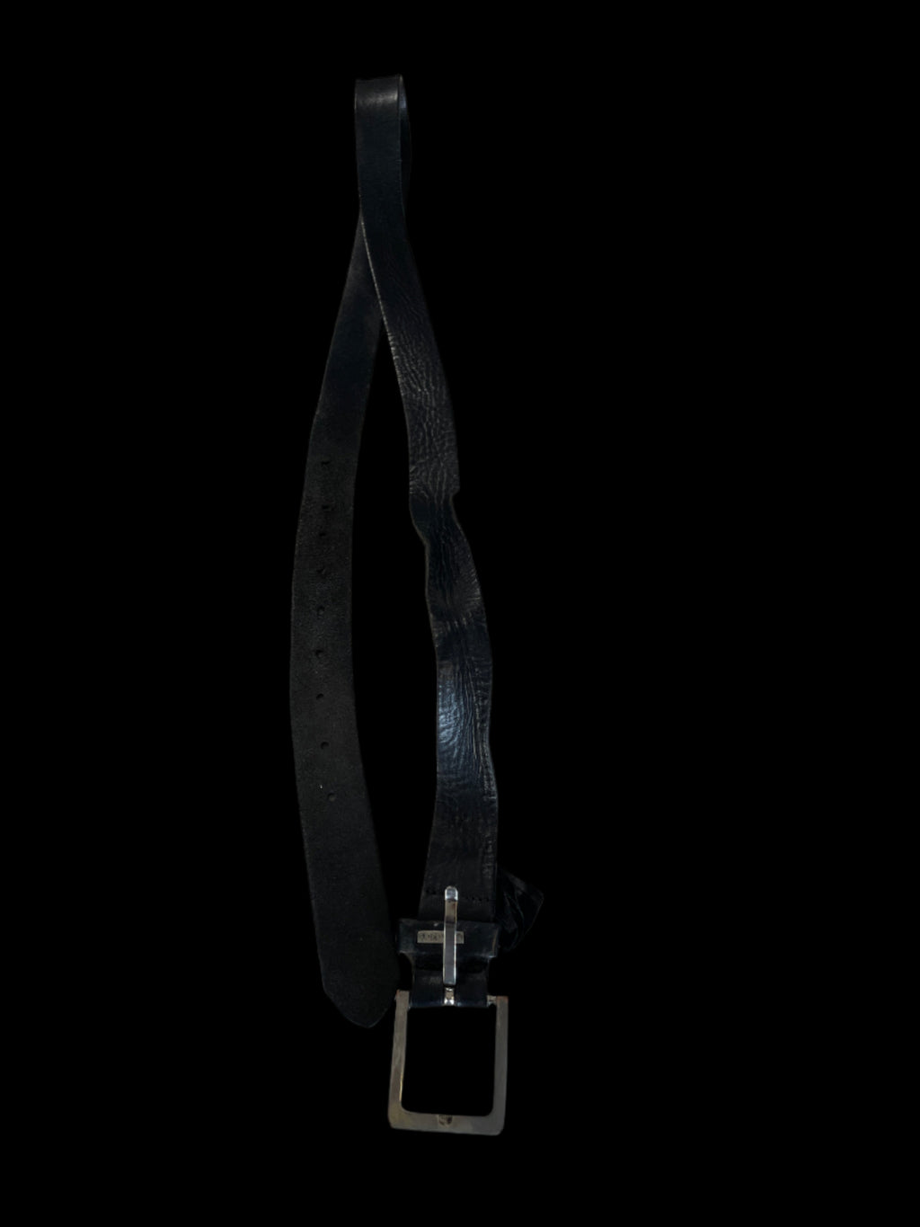 Calvin Klein Men's Belt | Vintage Leather Jeans Belt Black L50 (Est Size L-XL) SKU 5273
