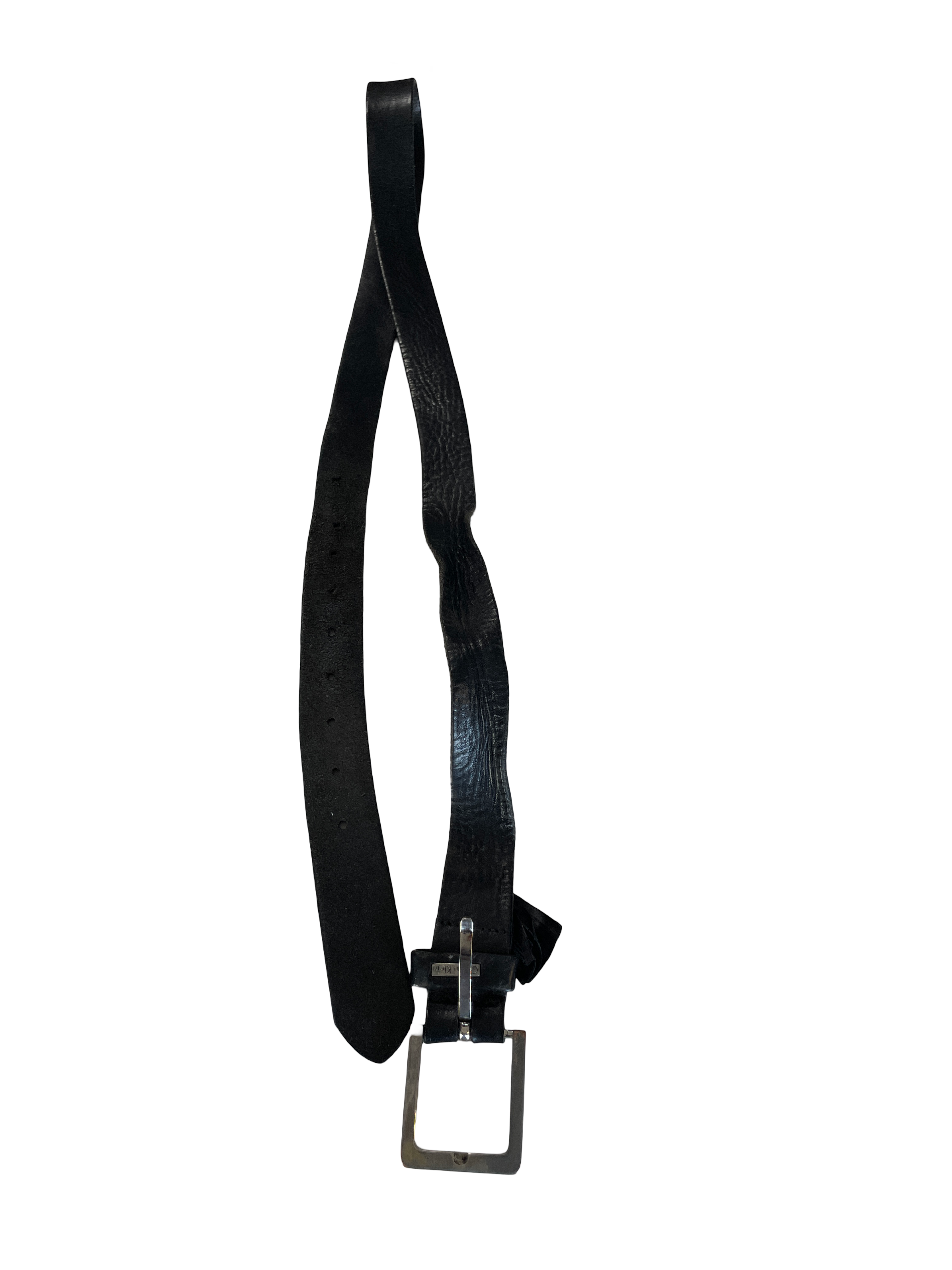 Calvin Klein Men's Belt | Vintage Leather Jeans Belt Black L50 (Est Size L-XL) SKU 5273