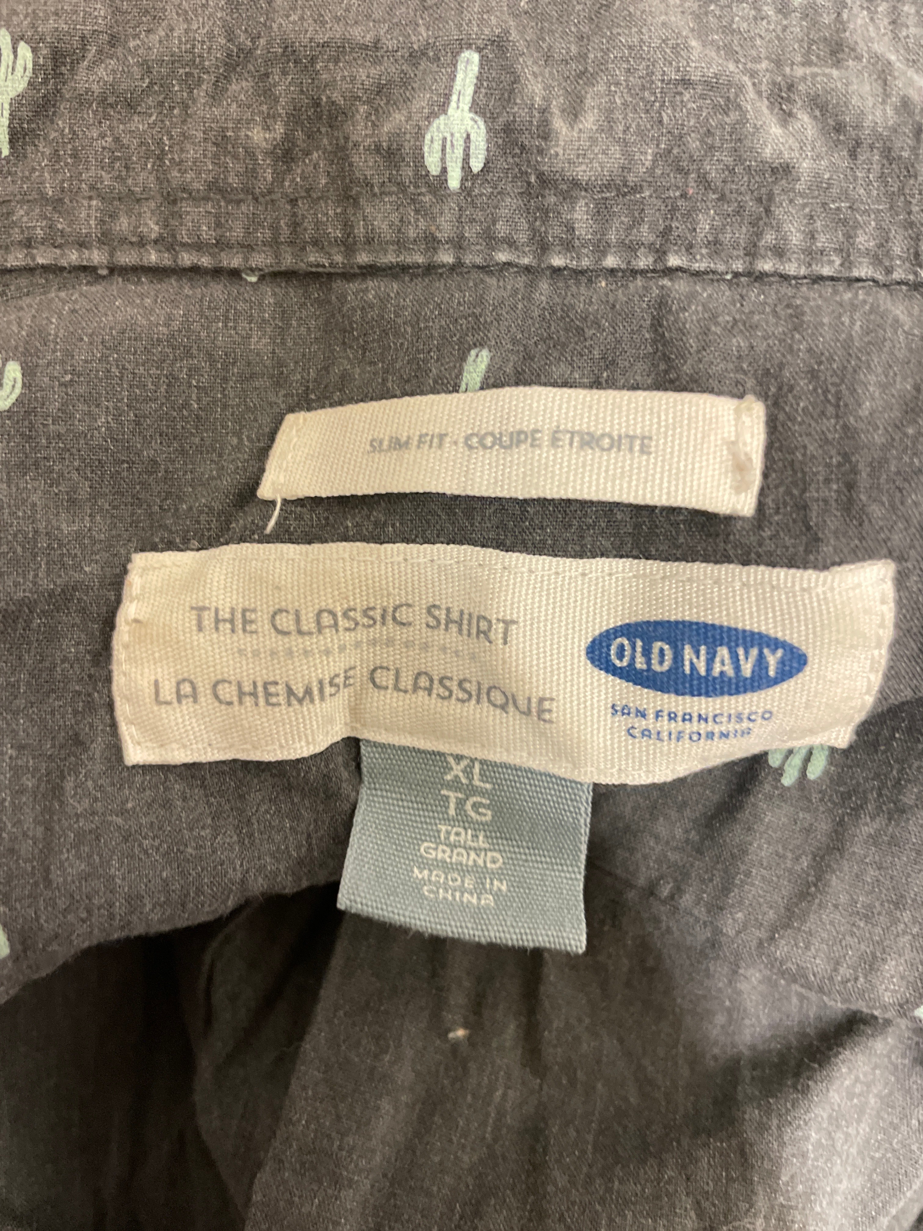 Rubynee  Vintage y2k old navy mens black floral printed short sleeve shirt size XL