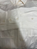 Rubynee  Vintage y2k H&M white regular fit linen long sleeve shirt