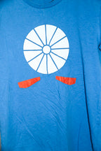 Vintage men Stanley graphics organic cotton blue short sleeve tees XS|L25W18|SKU 6610