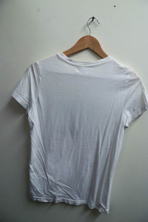 Vintage white adidas logo print medium tshirt