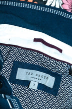 Vintage men Ted Baker London navy short sleeve polo in M|L27 W21|SKU 6611