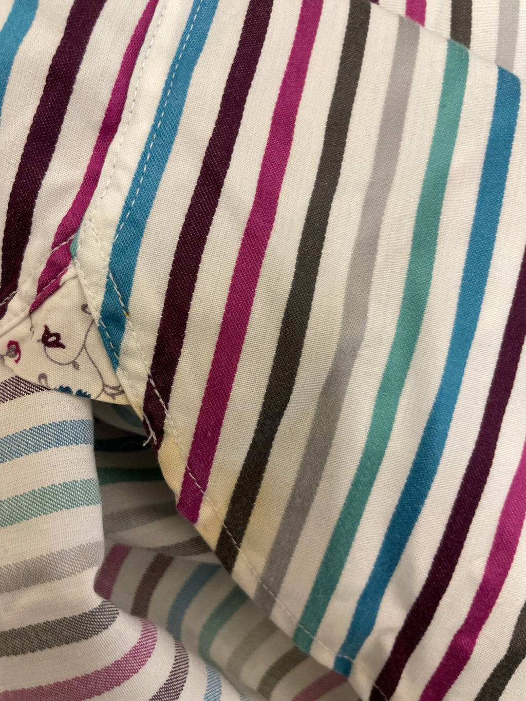 Rubynee  Vintage y2k Mark & Spencers mens multicoloured stripped long sleeve shirt